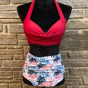 | NEW | Tashehe High Waisted Bikini Tummy Control M
